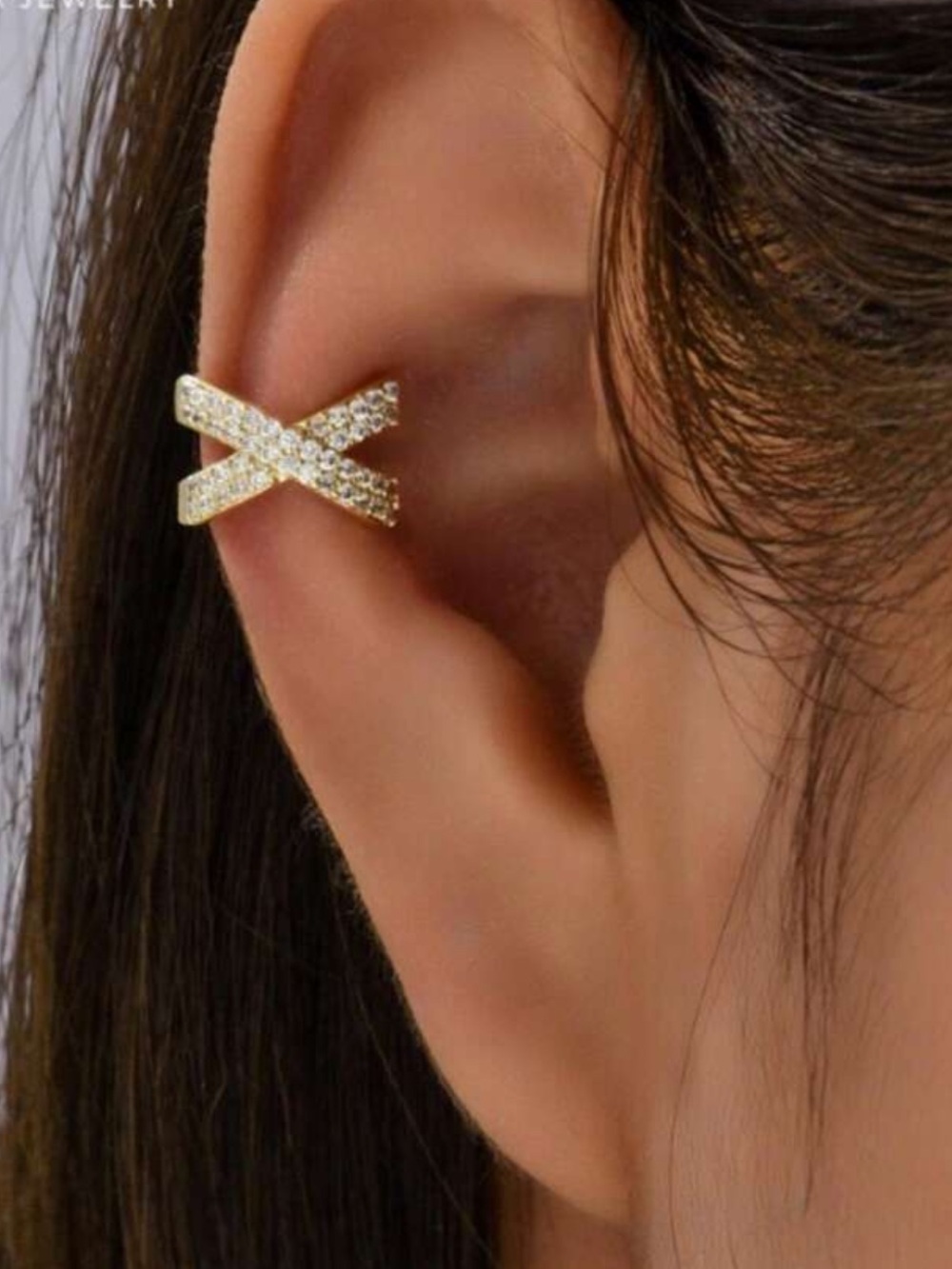Gold ear cuff